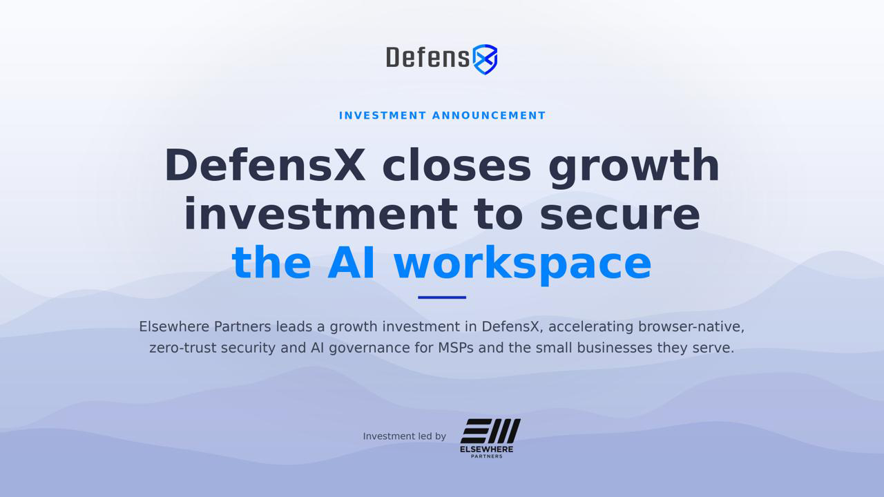 DefensX Brings Enterprise Web Browser Security to the Masses With New AI Capabilities and Strategic Growth Investment cover image
