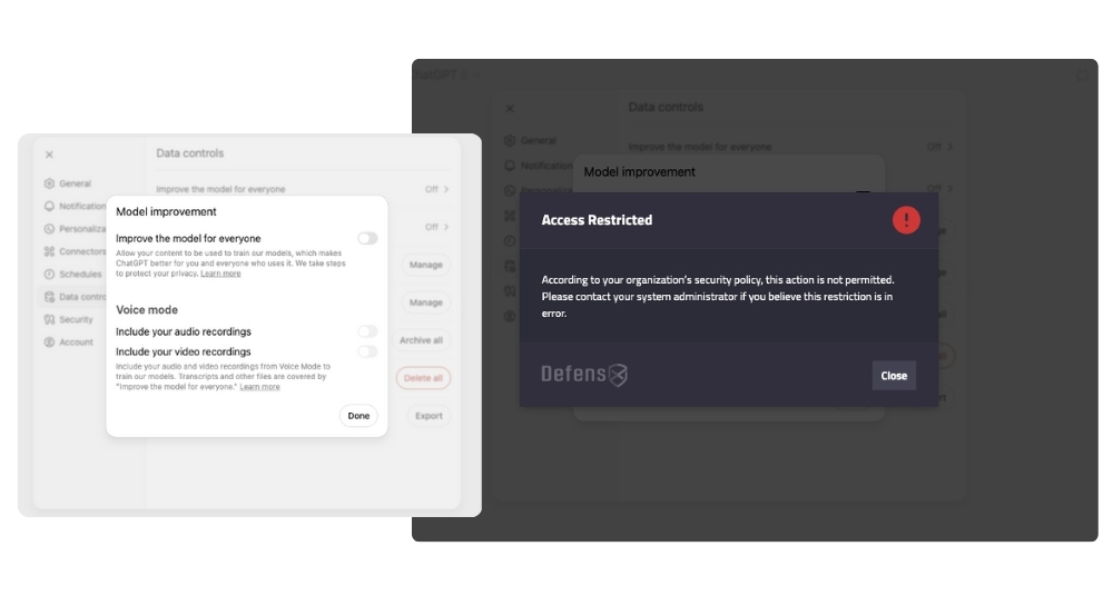Protection: Block Model Improvement Settings